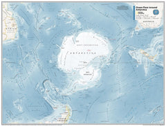 Ocean Floor around Antarctica - Atlas of the World – National Geographic | Mapworld