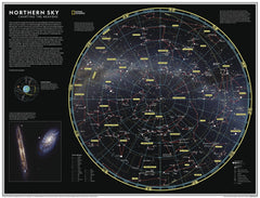 Northern Sky: Charting the Heavens - Atlas of the World, 11th Edition — map