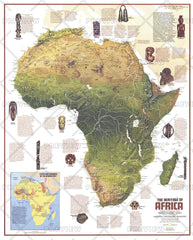 Heritage of Africa - Published 1971 by National Geographic — historic National Geographic map print