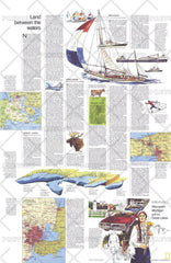 Close-up USA, Wisconsin, Michigan, and the Great Lakes, Land Between the Waters Theme - Published 1973 by National Geograp...
