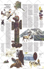 Close-up USA, Alaska Theme - Published 1975 by National Geographic — historic National Geographic map print