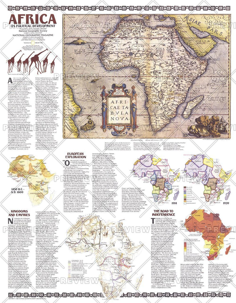 Africa, Its Political – National Geographic | Mapworld