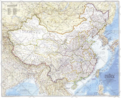 Peoples Republic of China - Published 1980 wall map – National Geographic | Mapworld