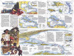 Making of America, West Indies Theme - Published 1987 by National Geographic — historic National Geographic map print