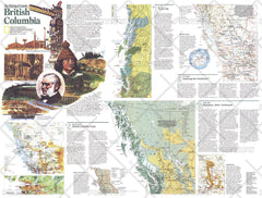 Making of Canada, British Columbia Theme - Published 1992 wall map – National Geographic | Mapworld