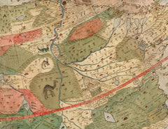 World Flat Earth Map - Monte's Planisphere 1587