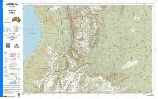 Parachilna H5413 AUSTopo 1:250,000 Map