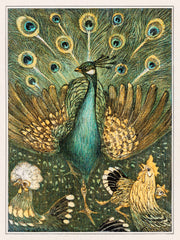 Pauw met kippen (1878–1910) by Theo van Hoytema