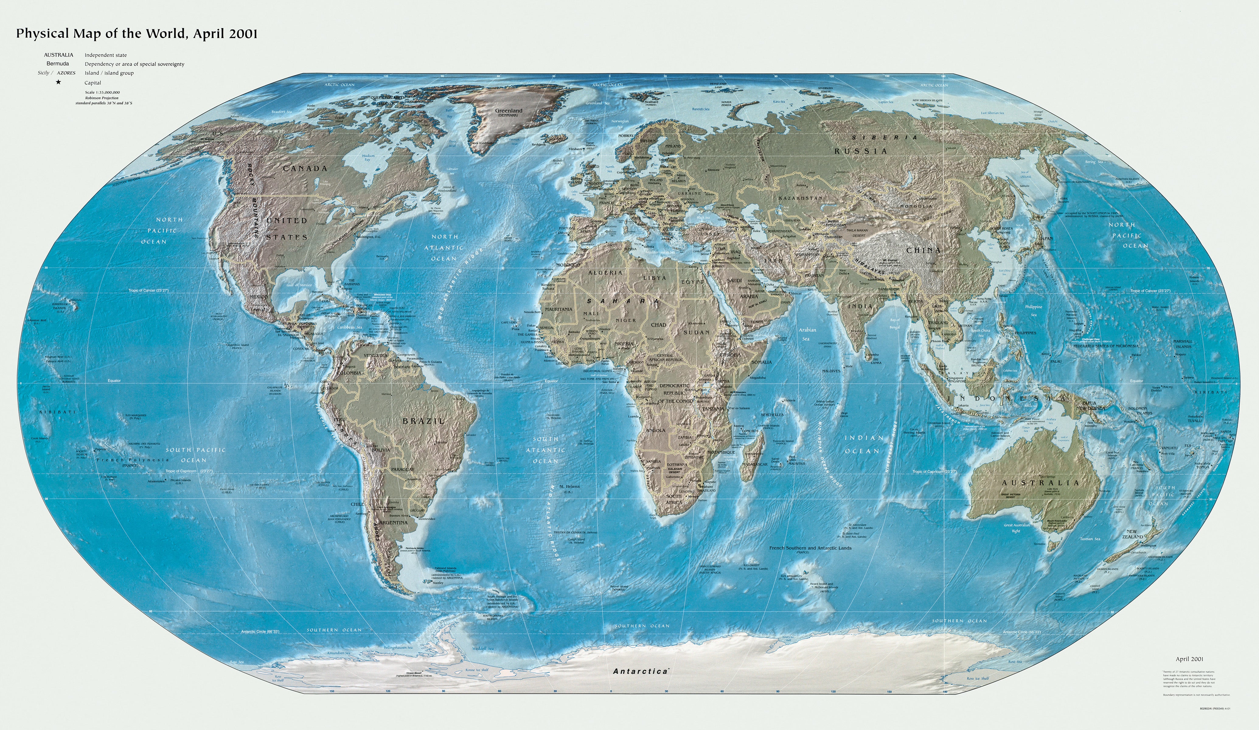 World Physical Map Cd R Physical Map of the World — Chromolithograph Art | Mapworld
