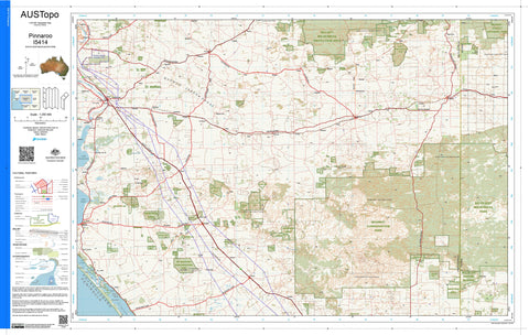 Pinnaroo I5414 AUSTopo 1:250,000 Map