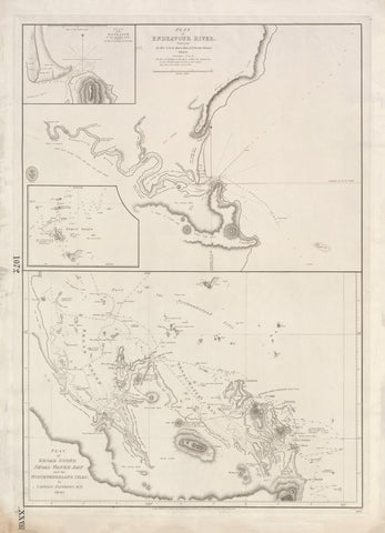 Plan of Endeavour River & Broad Sound — Shoal-Water Bay and the Northumberland Isles (1802–1819) wall map | Mapworld