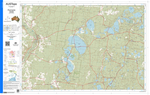 Pooncarie I5408 AUSTopo 1:250,000 Map