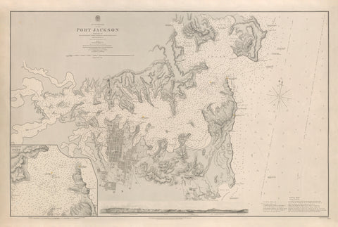Port Jackson Historic British Admiralty Chart