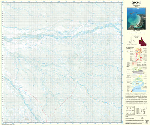 7462 Strathmore QTopo 1:100,000 Topographic Map