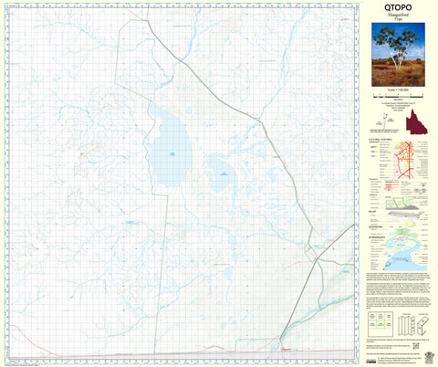 7740 Hungerford QTopo 1:100,000 Topographic Map