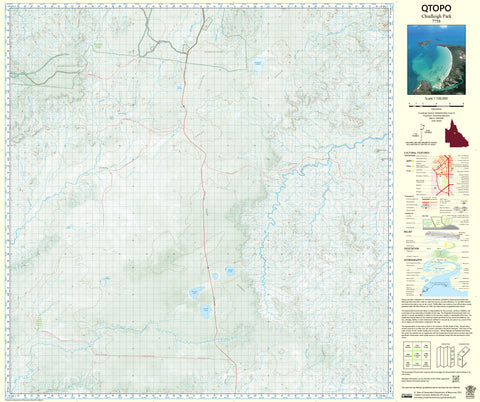 7758 Chudleigh Park QTopo 1:100,000 Topographic Map