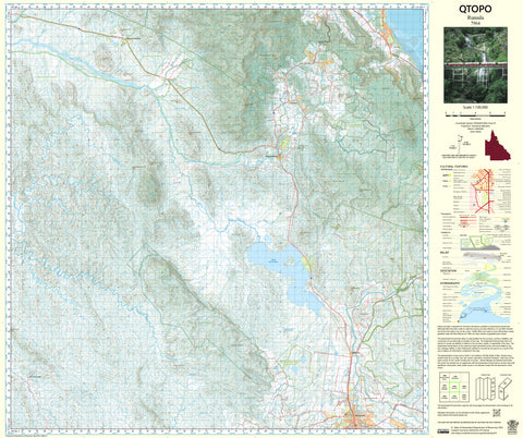 7964 Rumula QTopo 1:100,000 Topographic Map