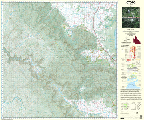8061 Kirrama QTopo 1:100,000 Topographic Map