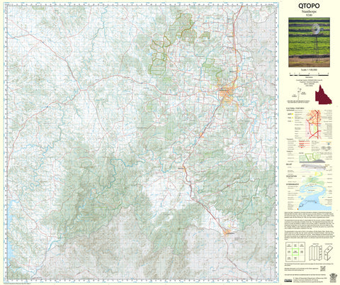9240 Stanthorpe QTopo 1:100,000 Topographic Map
