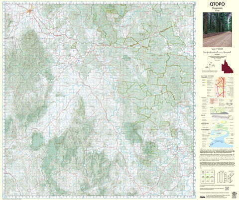 9346 Biggenden QTopo 1:100,000 Topographic Map
