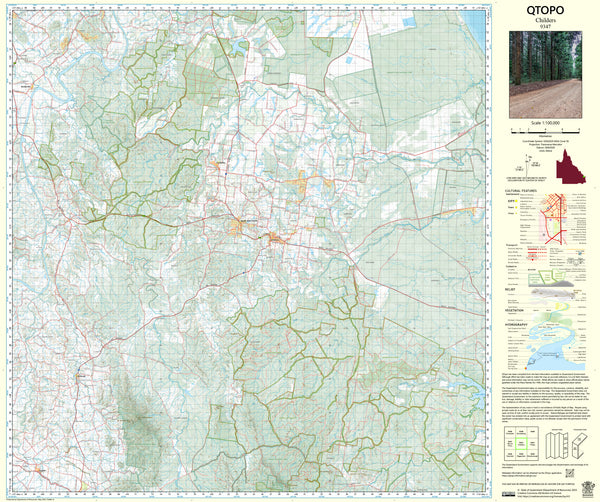 9347 Childers QTopo 1:100,000 Topographic Map