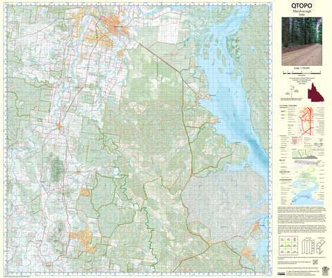 9446 Maryborough QTopo 1:100,000 Topographic Map