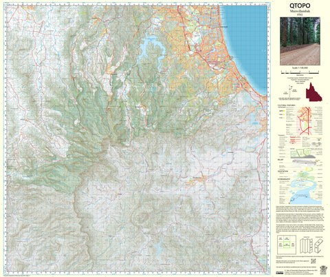 9541 Murwillumbah QTopo 1:100,000 Topographic Map