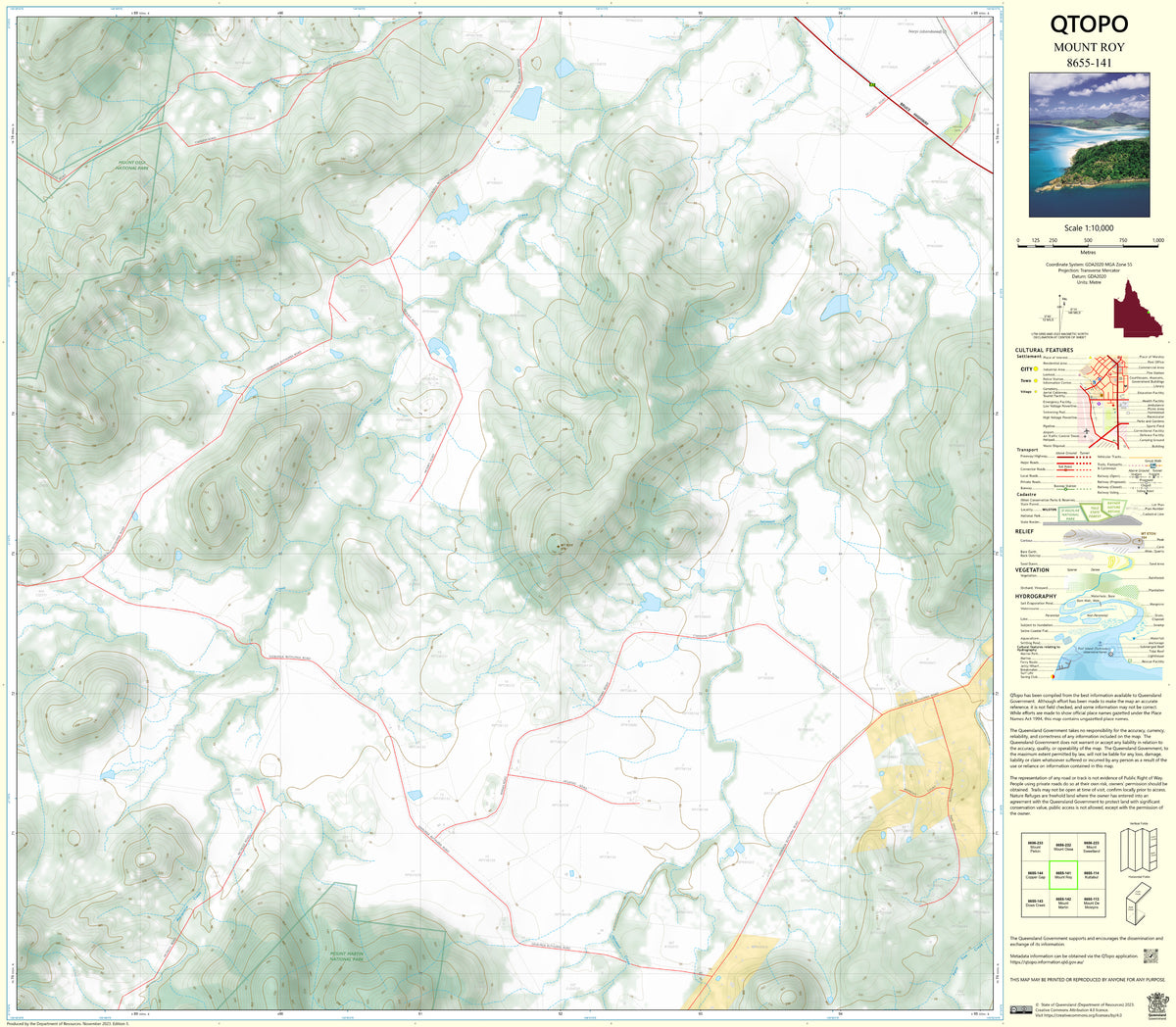 8655-141 Mount Roy QTopo 1:10,000 Topographic Map | Mapworld