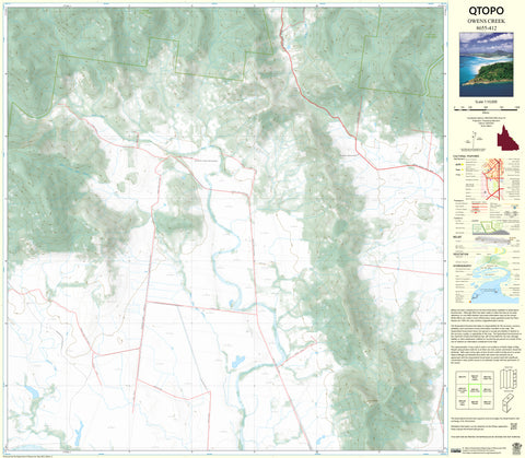 8655-412 Owens Creek QTopo 1:10,000 Topographic Map