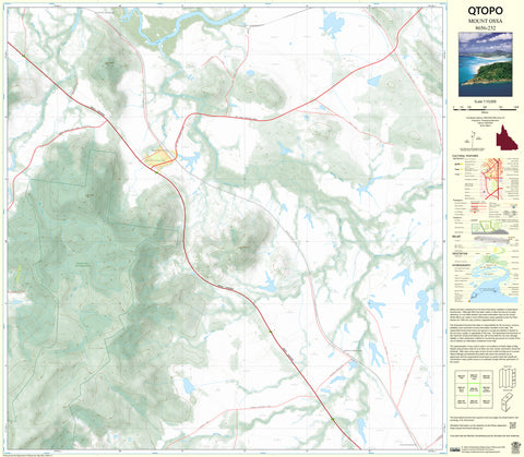 8656-232 Mount Ossa QTopo 1:10,000 Topographic Map