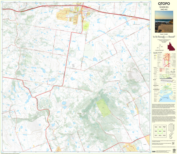 9442-442 Marburg QTopo 1:10,000 Topographic Map