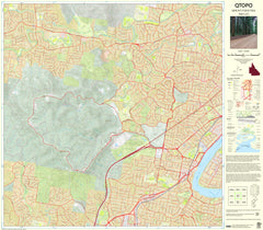 9443-222 Mount Coot-tha QTopo 1:10,000 Topographic Map