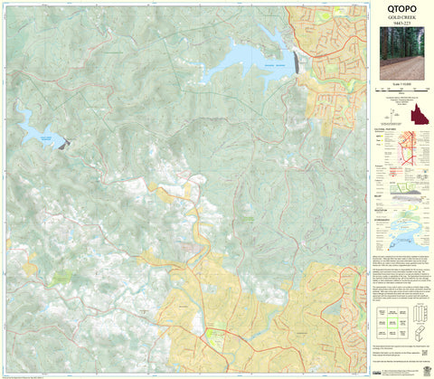 9443-223 Gold Creek QTopo 1:10,000 Topographic Map