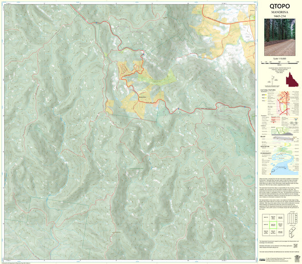 9443-234 Manorina QTopo 1:10,000 Topographic Map