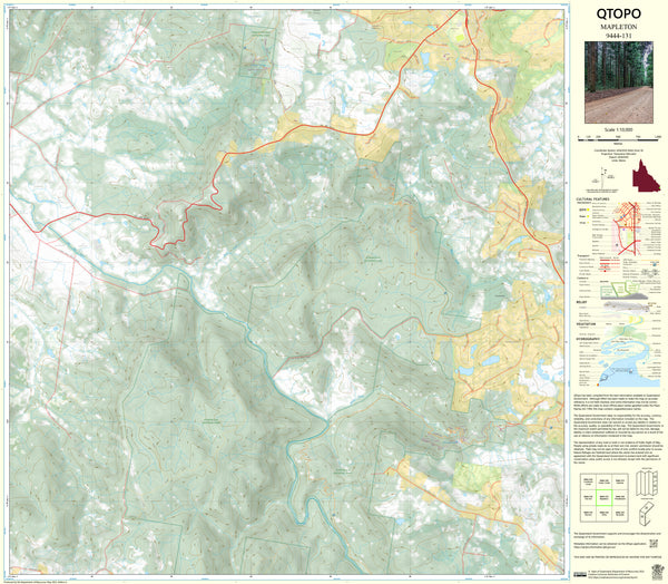 9444-131 Mapleton QTopo 1:10,000 Topographic Map