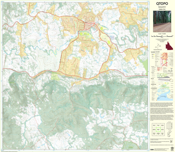 9444-241 Maleny QTopo 1:10,000 Topographic Map