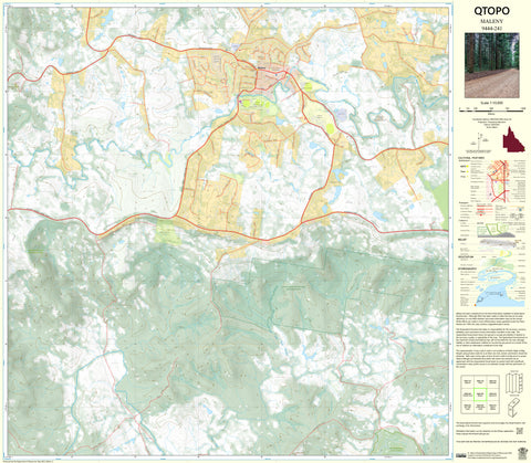 9444-241 Maleny QTopo 1:10,000 Topographic Map