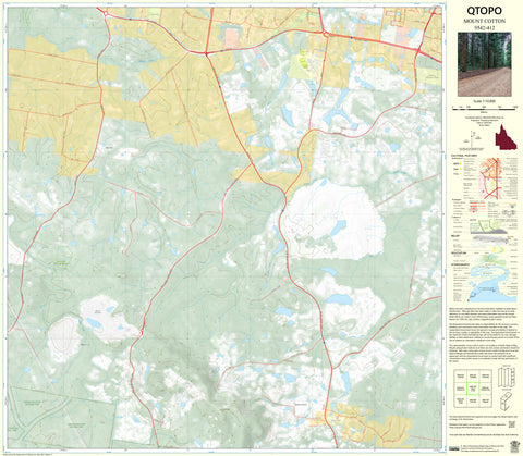 9542-412 Mount Cotton QTopo 1:10,000 Topographic Map