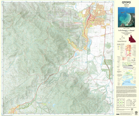 7963-21 Atherton QTopo 1:25,000 Topographic Map