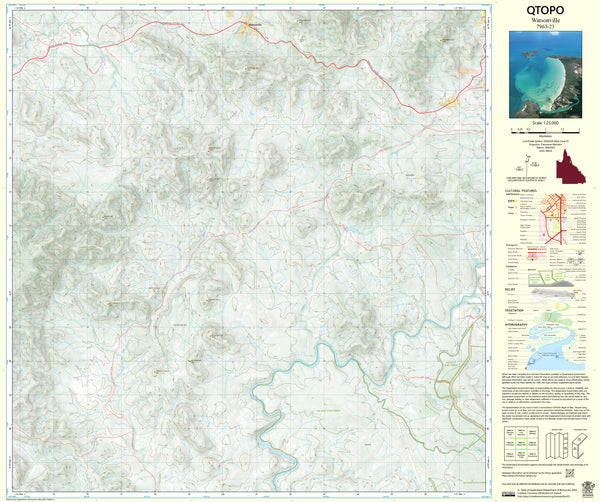 7963-23 Watsonville QTopo 1:25,000 Topographic Map