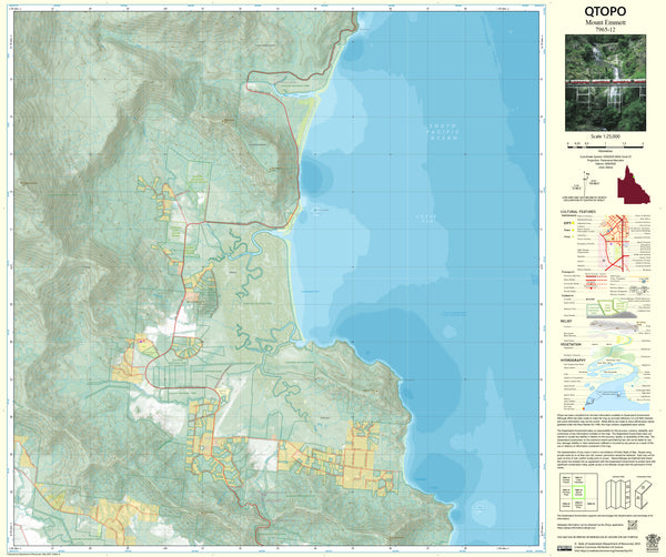 7965-12 Mount Emmett QTopo 1:25,000 Topographic Map