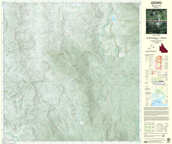 7966-31 Shiptons Flat QTopo 1:25,000 Topographic Map