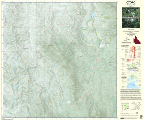 7966-31 Shiptons Flat QTopo 1:25,000 Topographic Map