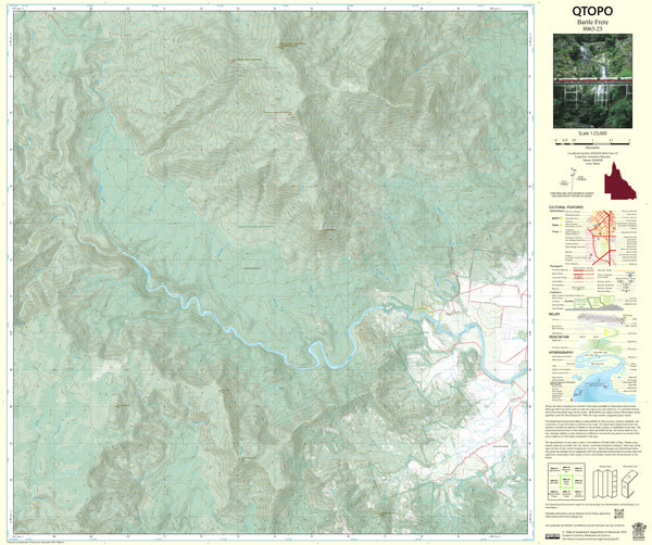 8062-23 Bartle Frere QTopo 1:25,000 Topographic Map
