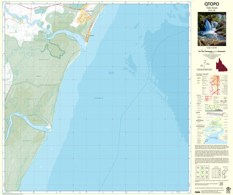 8161-44 Tully Heads QTopo 1:25,000 Topographic Map