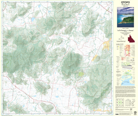 8655-14 Mount Martin QTopo 1:25,000 Topographic Map