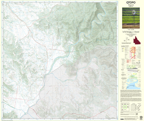 9240-33 Mingoola QTopo 1:25,000 Topographic Map