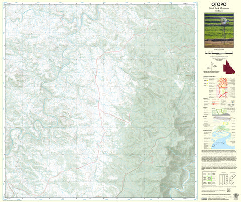 9240-34 Black Jack Mountain QTopo 1:25,000 Topographic Map
