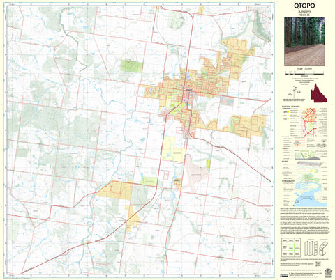 9244-14 Kingaroy QTopo 1:25,000 Topographic Map