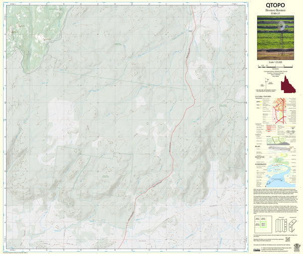 9340-33 Boonoo QTopo 1:25,000 Topographic Map | Mapworld